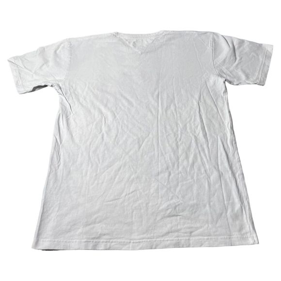 Tommy Jeans New York Patch White T-shirt Giant Spell Out Logo Men’s Size XL - Picture 6 of 8